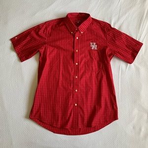 Men's Antigua Houston Cougars Crew Button-Down